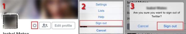 Cómo cerrar sesión en Twitter - Paso 2