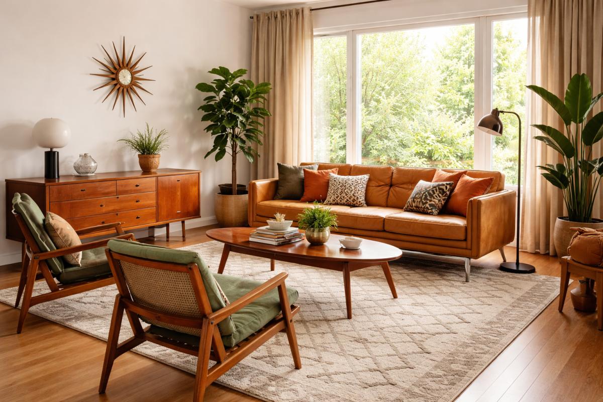 Estilo mid-century: qué es y cómo lograr esta decoración en tu hogar
