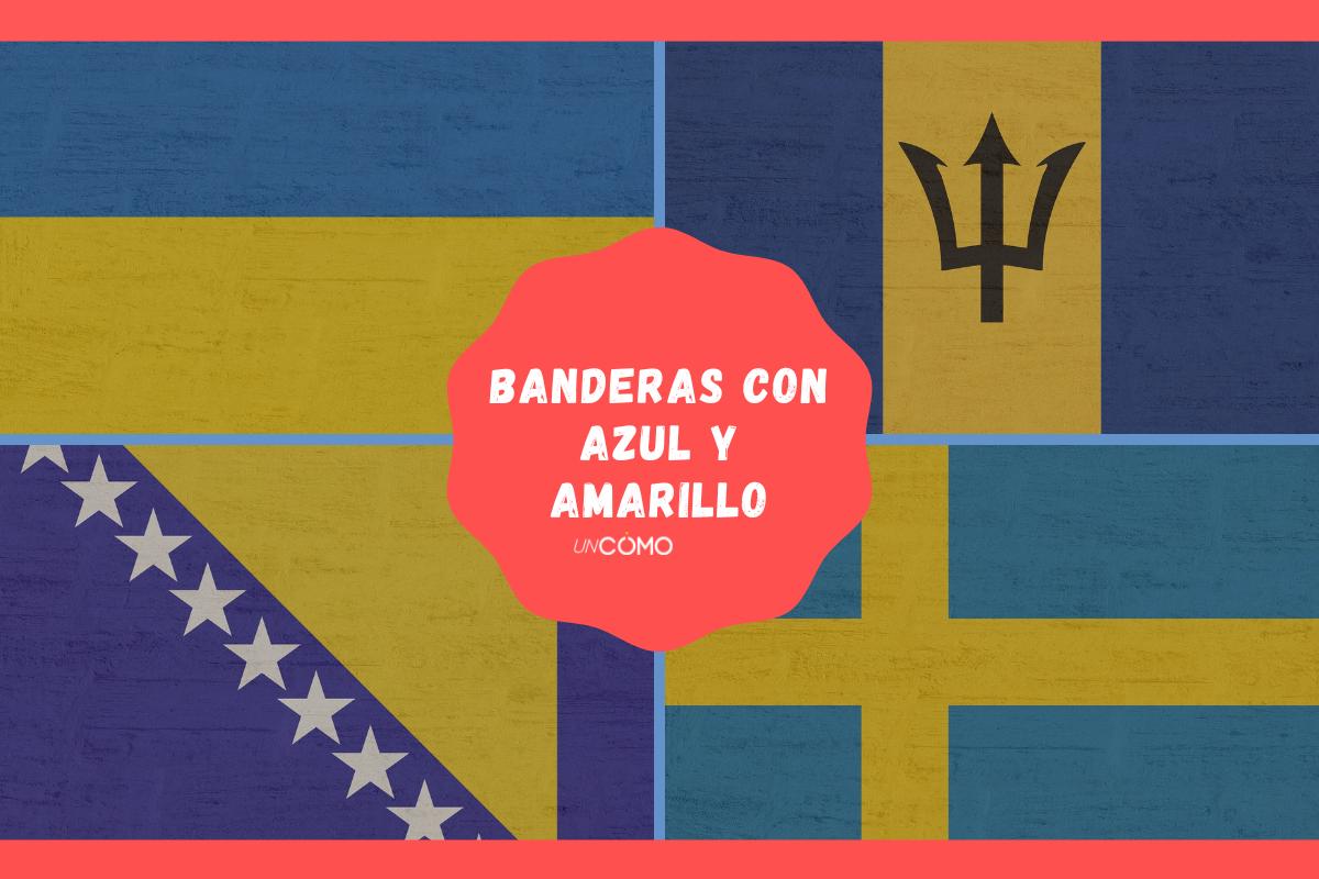 Banderas con azul y amarillo: países y significado