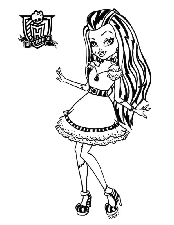 Draculaura para pintar outlet