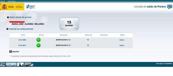 Cómo saber mis puntos del carné con el sistema Clave - Paso 5