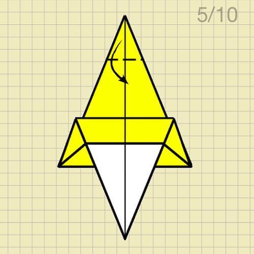 Cómo hacer una campana de origami - Paso 5