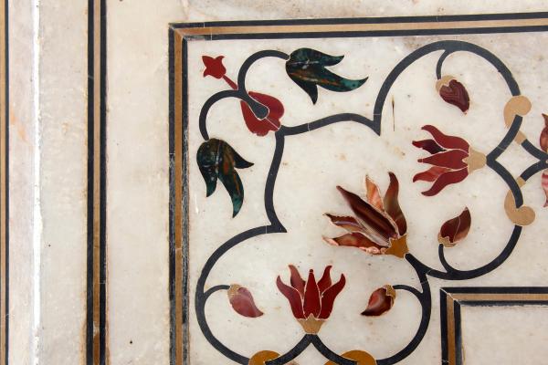 Curiosidades del Taj Mahal que nunca te contaron - No hay dos diseños florales iguales