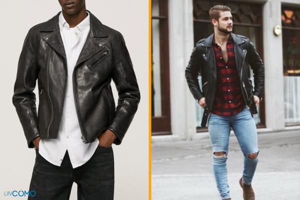 Chaquetas de piel para hombre store