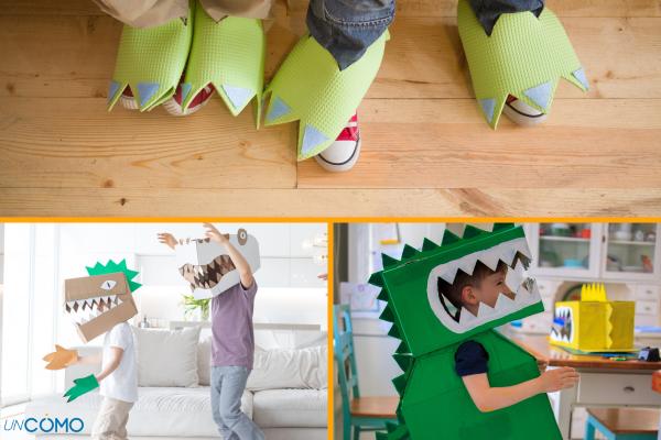 Cómo hacer un disfraz de dinosaurio
