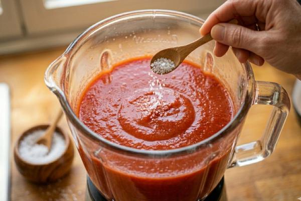Descubre cómo hacer gazpacho andaluz de la abuela casero auténtico y refrescante - Paso 5