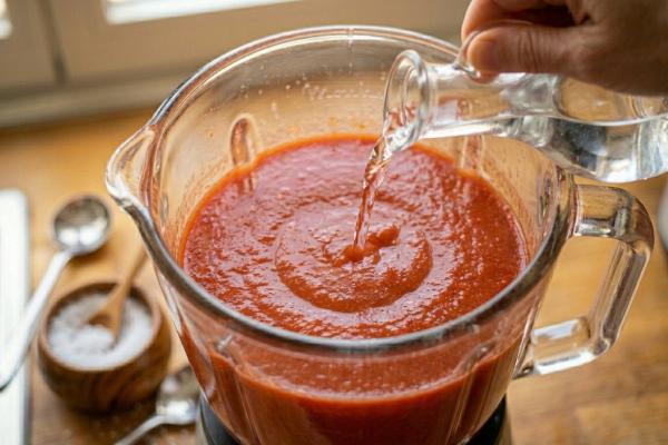 Descubre cómo hacer gazpacho andaluz de la abuela casero auténtico y refrescante - Paso 6