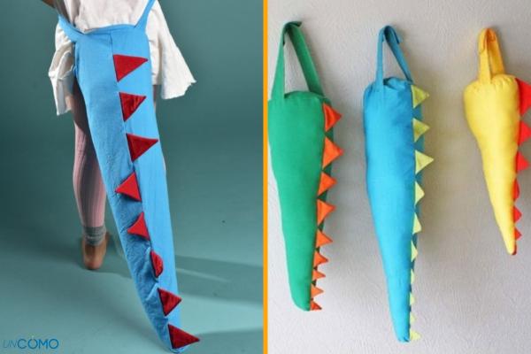 Cómo hacer un disfraz de dinosaurio - La cola para el disfraz de dinosaurio