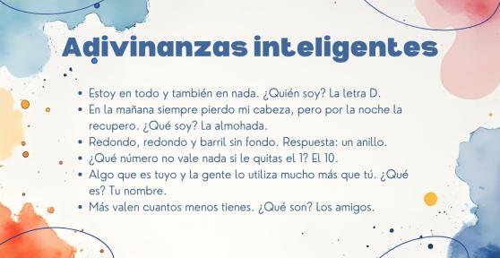100 adivinanzas inteligentes con respuesta para poner a prueba tu lógica