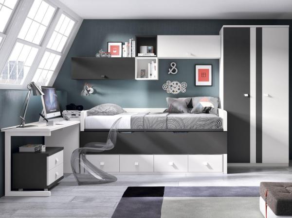 Decoración de dormitorios juveniles para varones - Detalles de juventud 