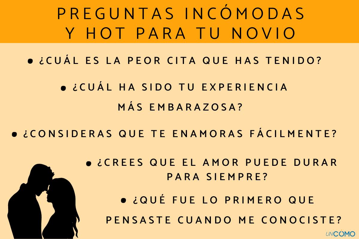 100 preguntas incómodas y hot para tu novio - Las más picantes y divertidas  para jugar juntos