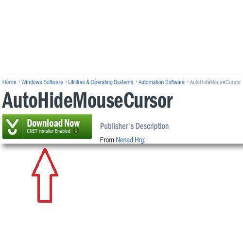 Cómo ajustar el cursor para ocultarlo automáticamente - Paso 1