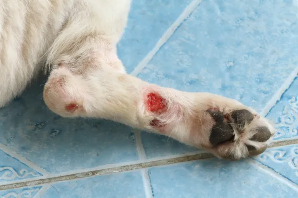 es normal que la pata de un perro sea rosada