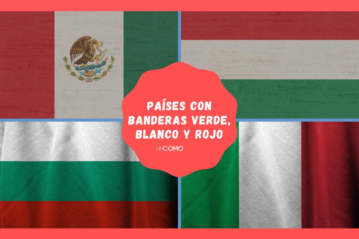 Banderas con verde, blanco y rojo: países y significado