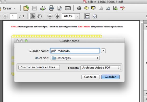 Cómo reducir el tamaño de un pdf - Paso 6
