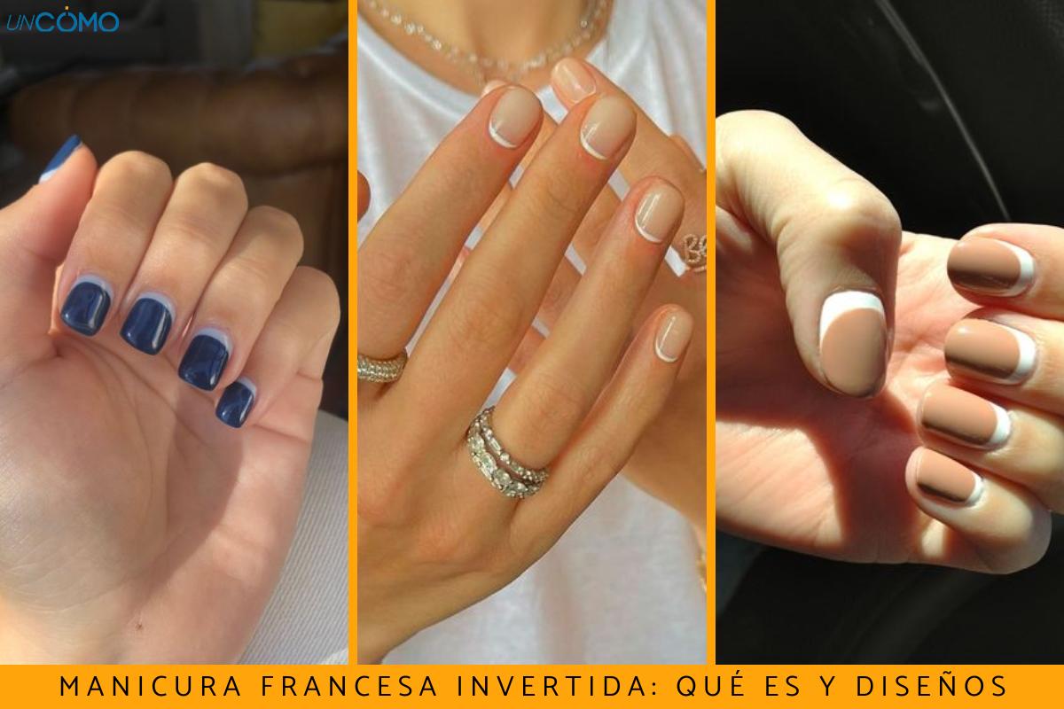 Manicura francesa invertida: qué es y diseños