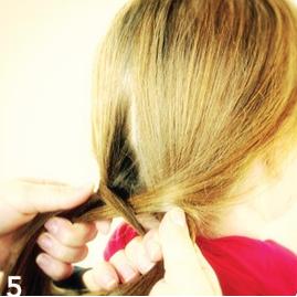 Cómo hacer una trenza tipo fishtail o cola de pez - Paso 4