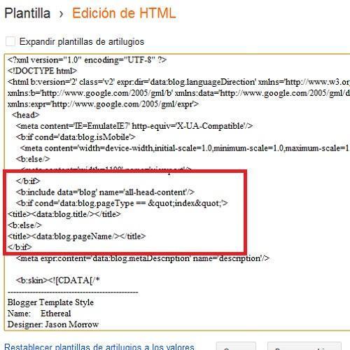 Cómo optimizar el título de mi blog para los buscadores - Paso 5