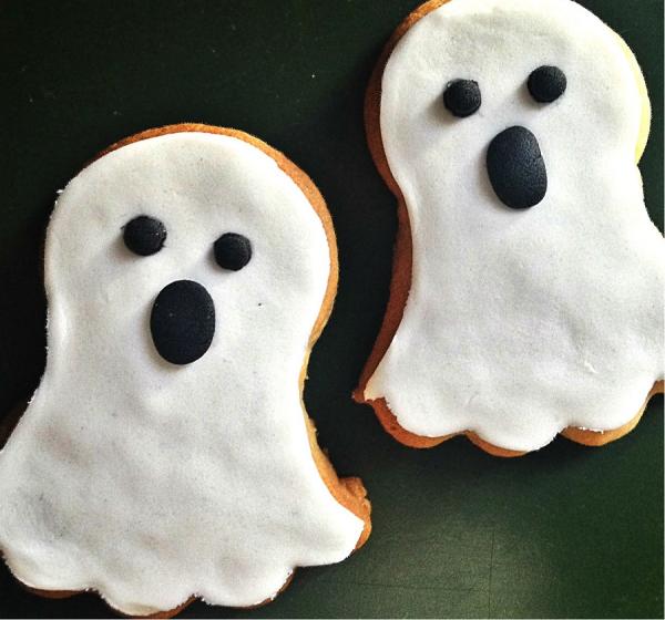 Cómo hacer galletas de fantasmas para Halloween