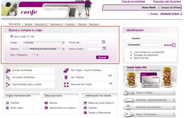 Cómo comprar billetes de ave - Paso 2