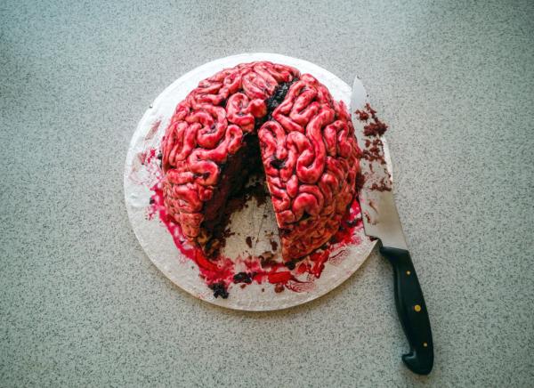 Cómo hacer una tarta de cerebro para Halloween