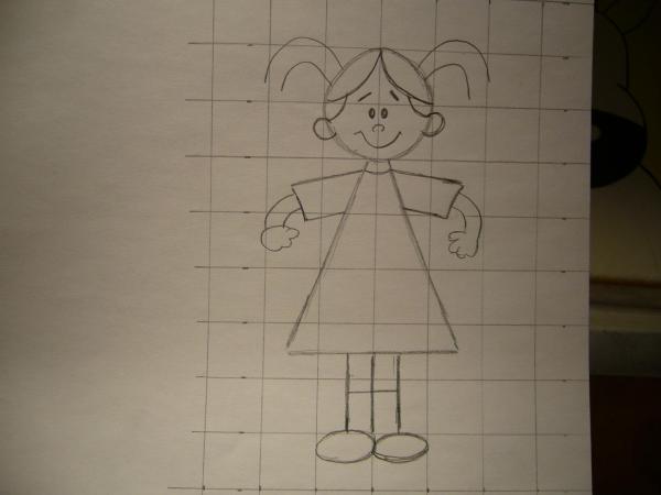 Cómo dibujar una niña de cómic - Paso 4