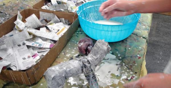 Receta de papel maché fácil: figuras, flores y manualidades