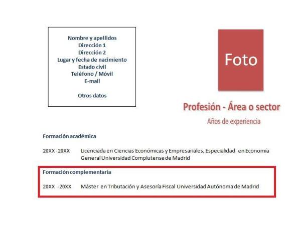 Cómo hacer un currículum vitae cronológico inverso - Paso 4