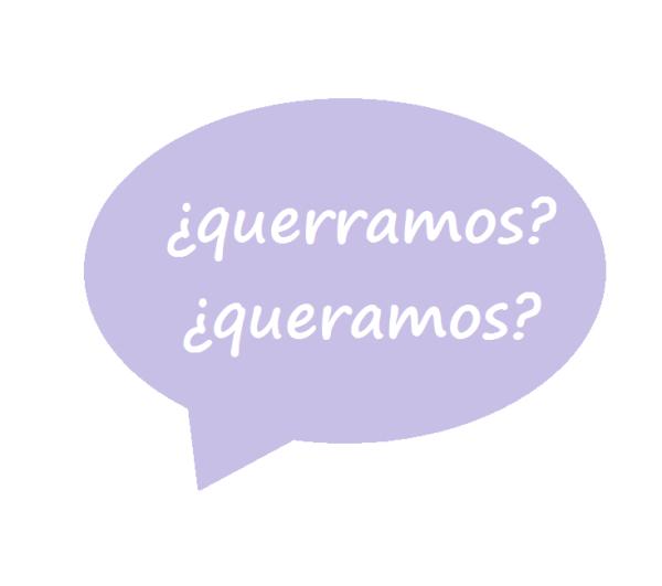 Cómo se dice querramos o queramos