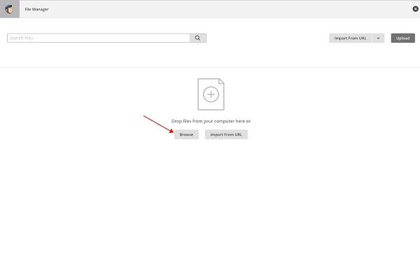 Cómo adjuntar archivos en Mailchimp - Paso 2