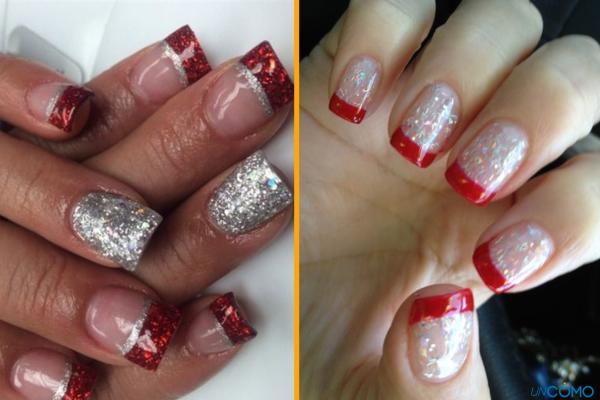 Diseños de uñas para Navidad elegantes - Color y brillo para lucir unas uñas para Navidad elegantes