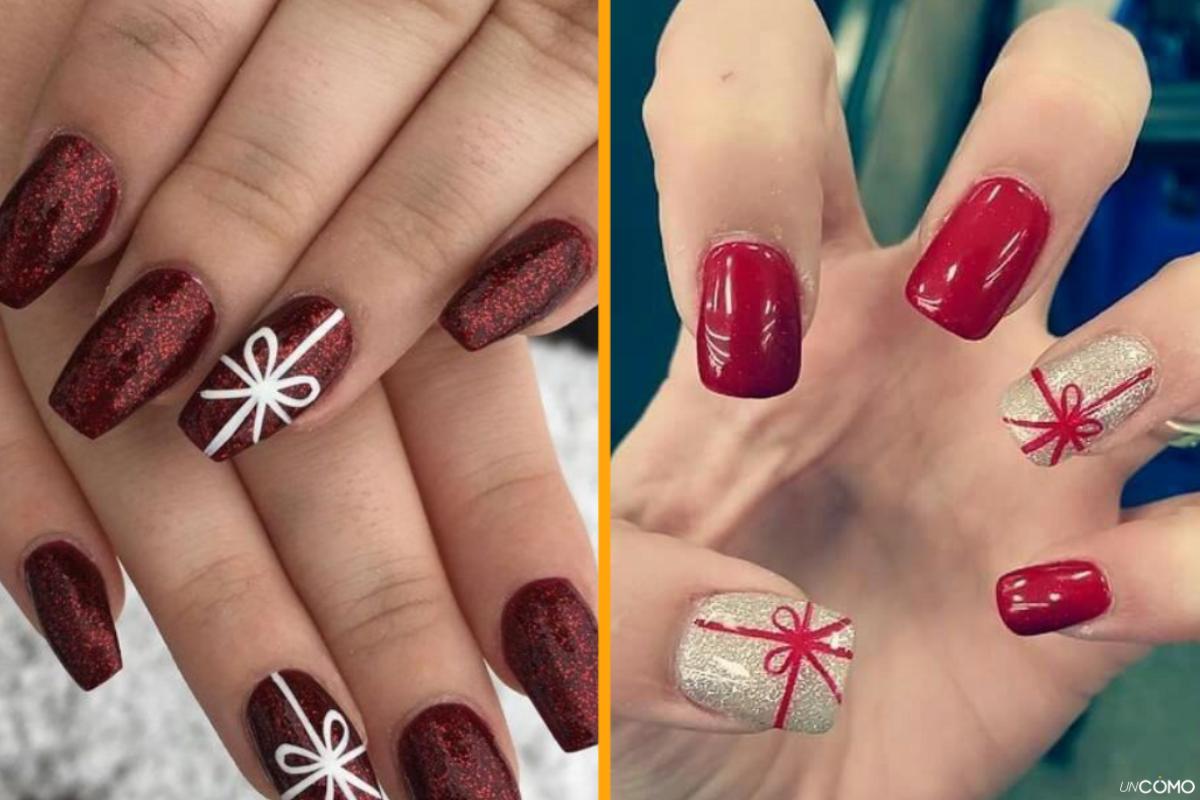 Diseños de uñas para Navidad elegantes