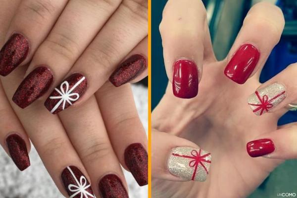 Diseños de uñas para Navidad elegantes