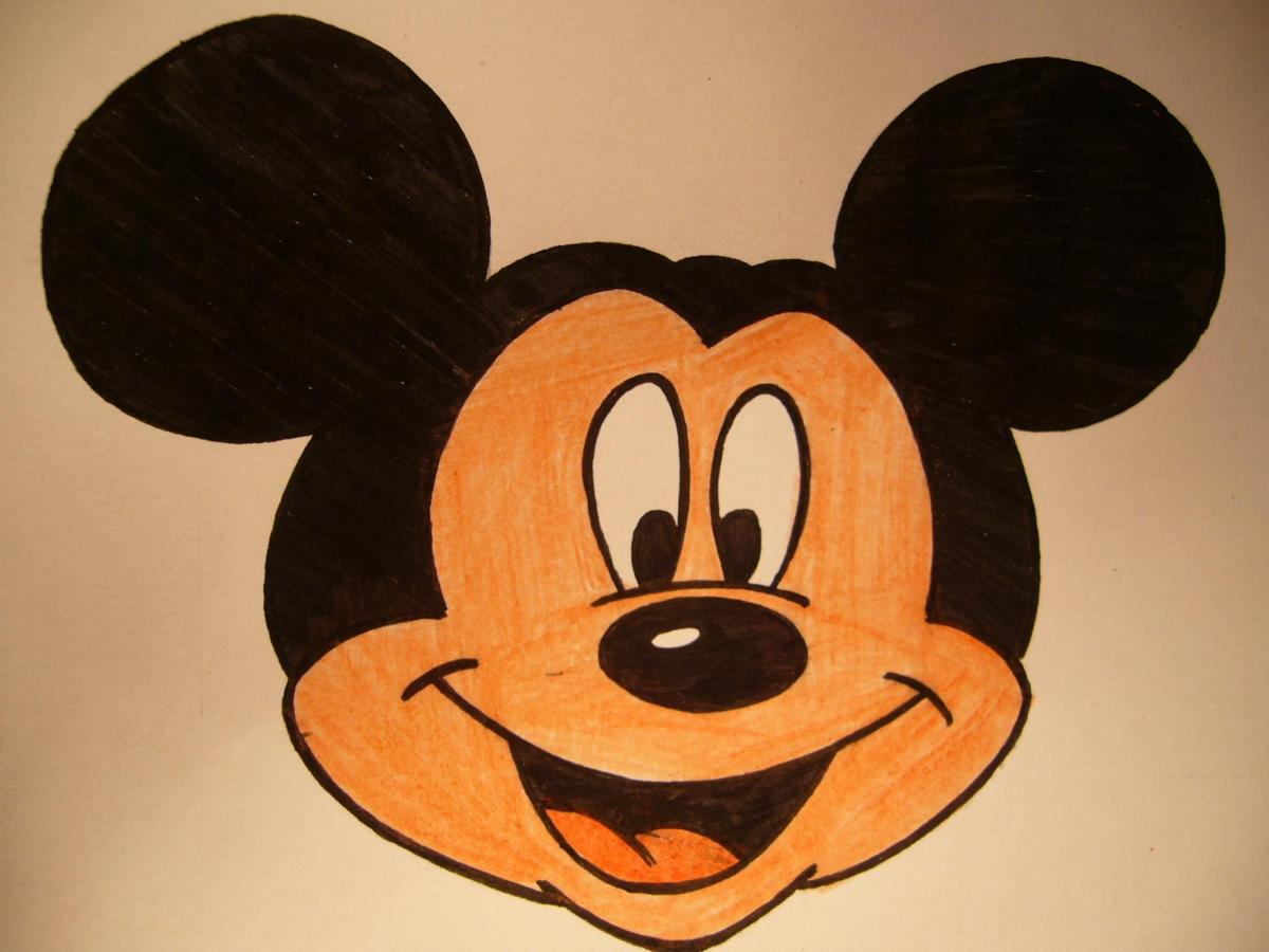 Cómo dibujar la cara de Mickey Mouse