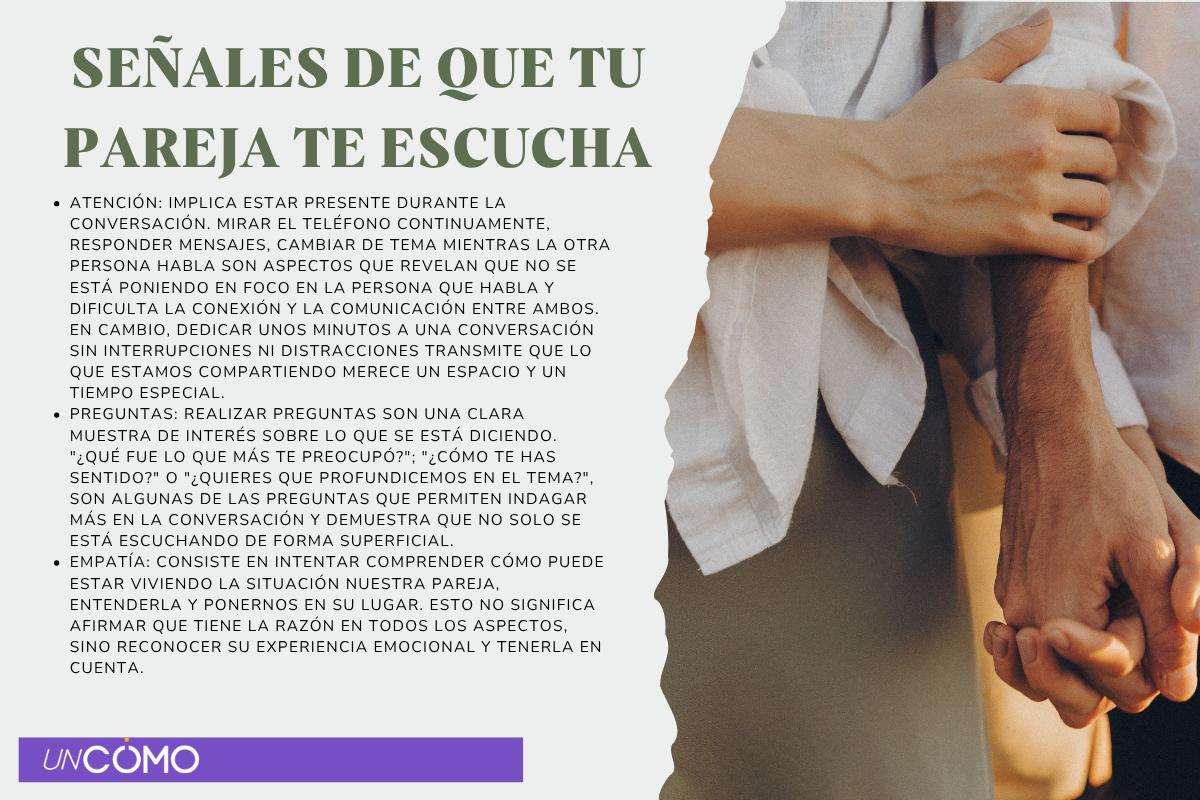 Cómo saber si tu pareja te escucha de verdad