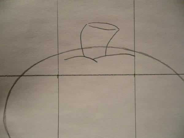 Cómo dibujar una calabaza de halloween - Paso 2