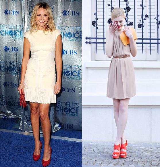 Cómo combinar unos zapatos rojos - Rojo & nude