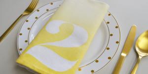 Cómo hacer servilletas estampadas paso a paso