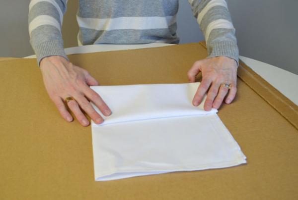 Cómo hacer servilletas estampadas paso a paso - Paso 3