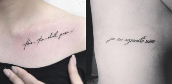 5 tatuajes originales para mujeres - Tatuajes de frases para mujeres 