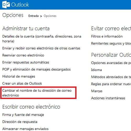 Cómo cambiar mi dirección de correo electrónico de Hotmail a Outlook - Paso 3