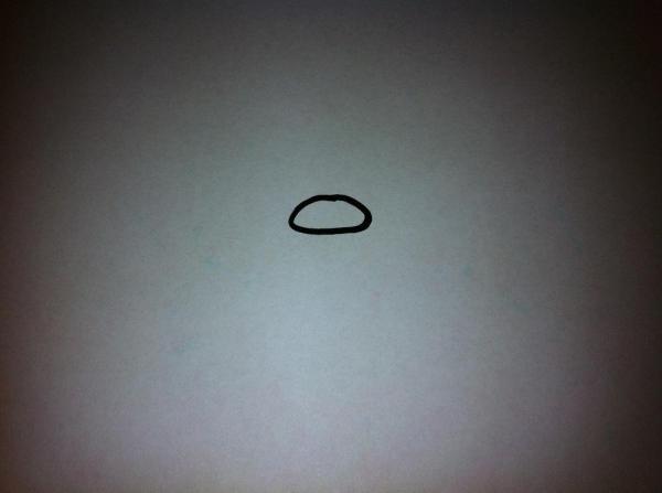 Cómo dibujar la cara de un perro de dibujo animado - Paso 1