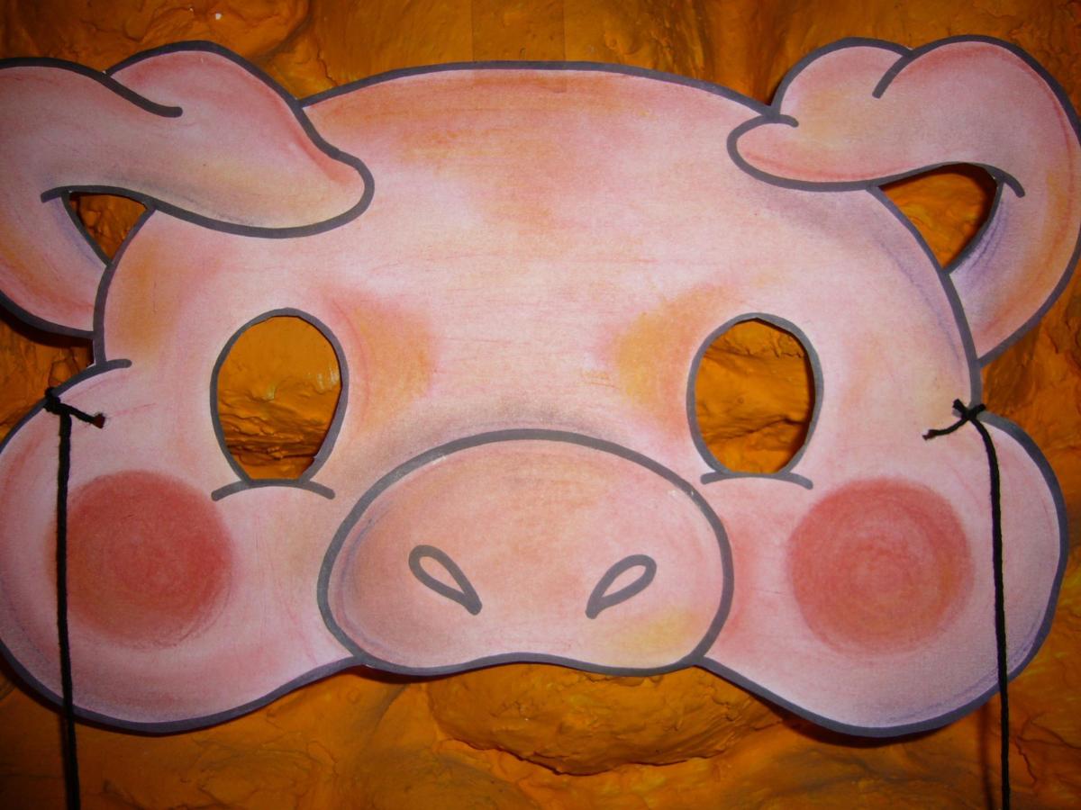 Cómo hacer una máscara de cerdito