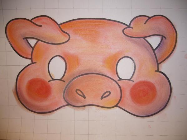 Cómo hacer una máscara de cerdito - Paso 7