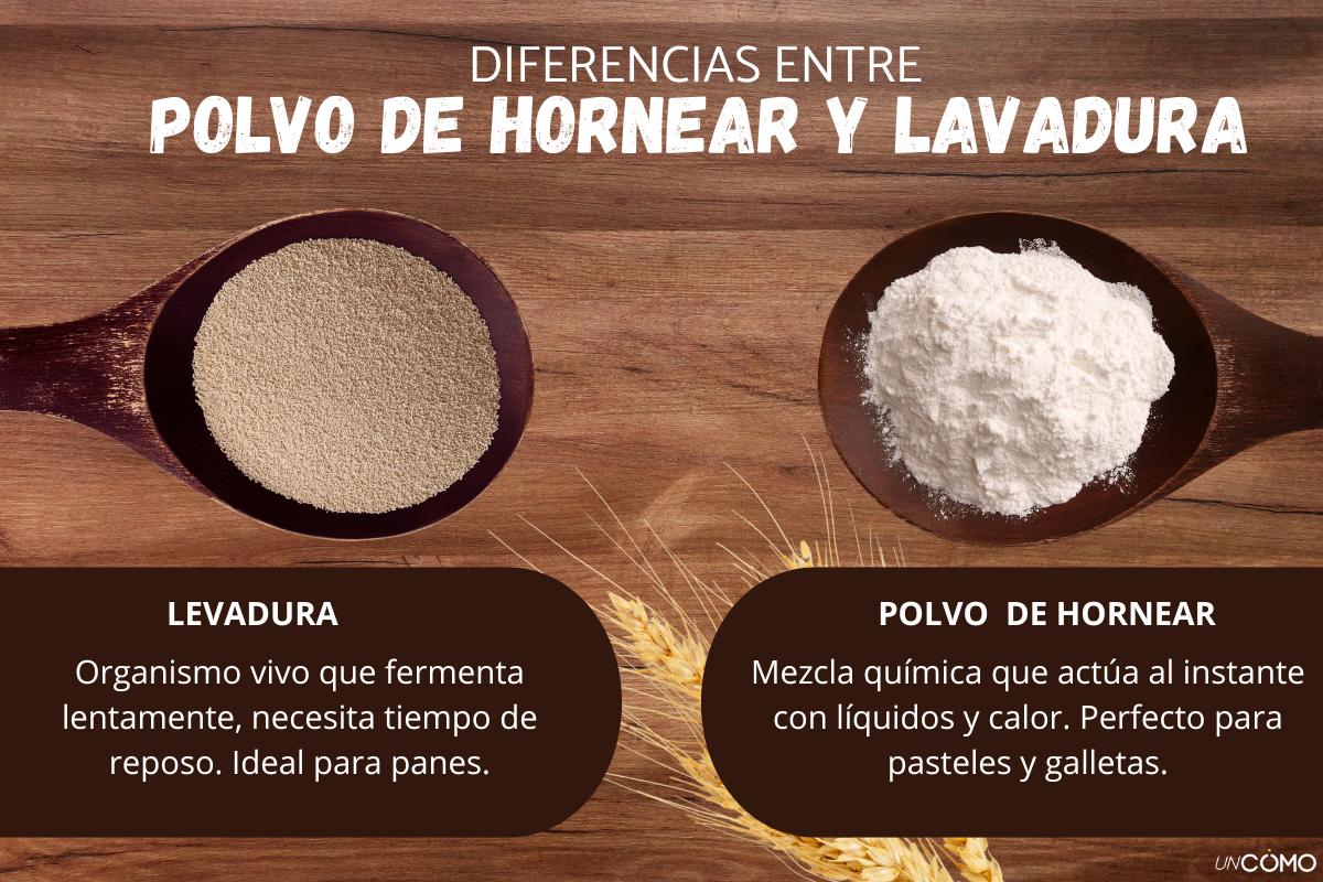¿Polvo de hornear y levadura es lo mismo? Conoce las diferencias que hay