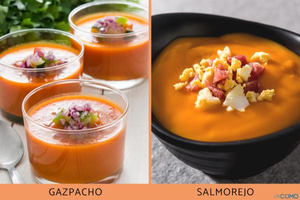 ¿Cuál es la diferencia entre gazpacho y salmorejo? - Guarniciones