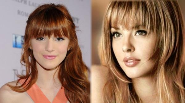 Tipos de flequillo para cara redonda - Flequillo largo y despuntado para caras redondas 