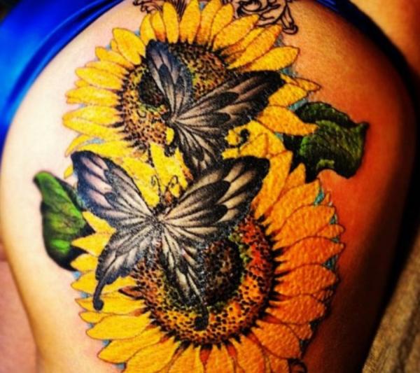 Significado del tatuaje del girasol - 
