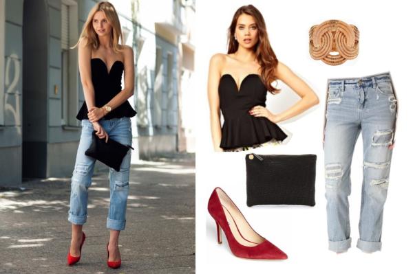 Cómo combinar boyfriend jeans - Paso 3
