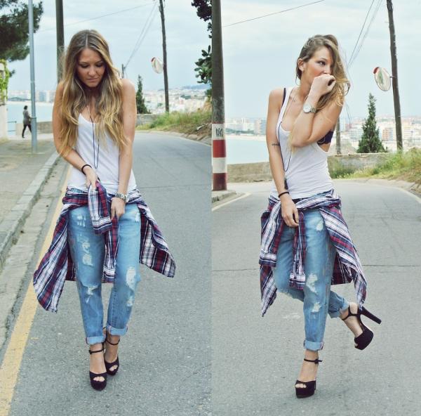 Cómo combinar boyfriend jeans - Paso 4